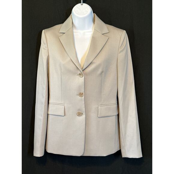 J CREW Womens Wool Blazer made in Japan Gray 3 Button Classic Business Career 4 - Picture 1 of 14